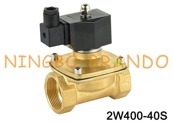 2W400-40 1.5'' Normalde Kapalı Pirinç Solenoid Valf 24V 110V 220V