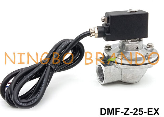 BFEC 1'' DMF-Z-25 Exproof Coil 24V 220V ile Sağ Köşeli Pulse Jet Valve
