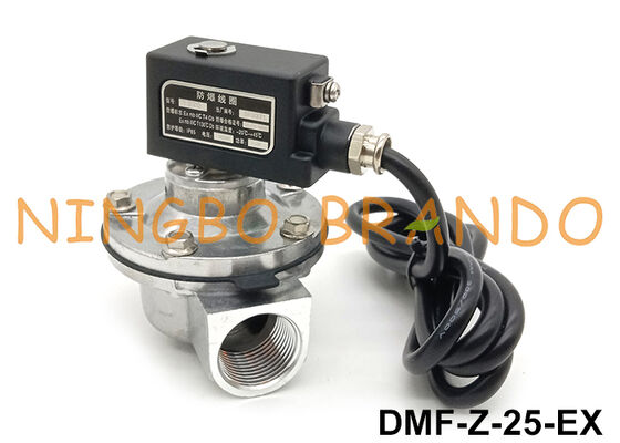 BFEC 1'' DMF-Z-25 Exproof Coil 24V 220V ile Sağ Köşeli Pulse Jet Valve