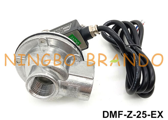 BFEC 1'' DMF-Z-25 Exproof Coil 24V 220V ile Sağ Köşeli Pulse Jet Valve