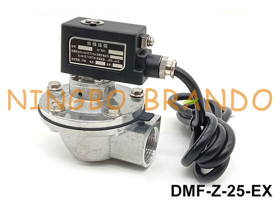 BFEC 1'' DMF-Z-25 Exproof Coil 24V 220V ile Sağ Köşeli Pulse Jet Valve