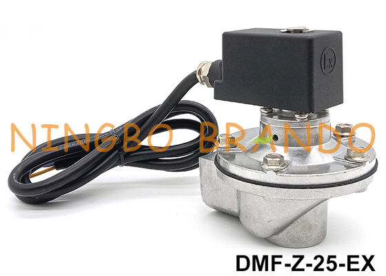 BFEC 1'' DMF-Z-25 Exproof Coil 24V 220V ile Sağ Köşeli Pulse Jet Valve