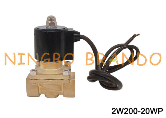 3/4'' Pirinç Su Geçirmez Solenoid Valf Normalde Kapalı 24V 110V 220V