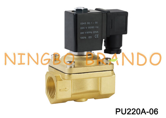 SHAKO Tip 3/4'' PU220A-06 2 yollu Pirinç Solenoid Valf 24V 110V 220V