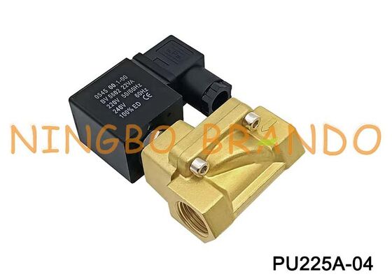 Shako Tip PU225A-04 1/2'' 2 Yollu Normalde Kapalı Pirinç Solenoid Valf 24V 110V 220V