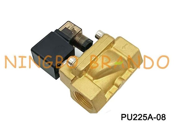 PU225A-08 SHAKO Tip 1'' Su Hava Pirinç Solenoid Valf 24VDC 110VAC 220VAC