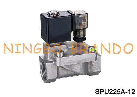 1 1/4 inç Paslanmaz Çelik Solenoid Valf Shako Tipi SPU225A-12