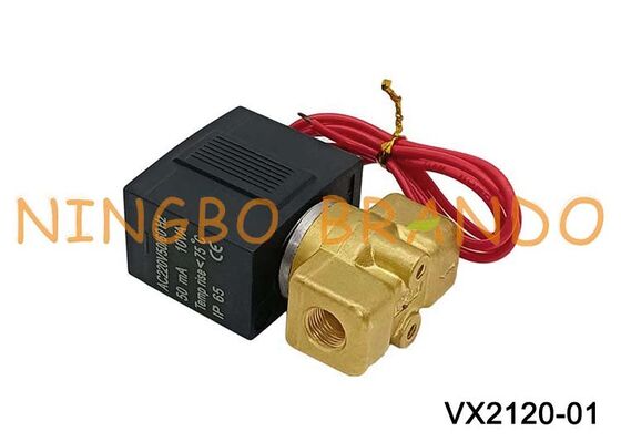 SMC Tip VX2120-01 Doğrudan Kumandalı 2 Yollu Solenoid Valf 1/8'' AC220V DC24V