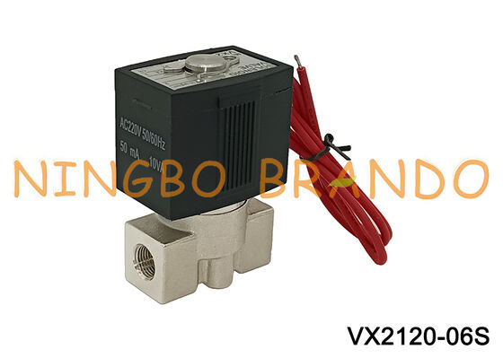 SMC Tip Vx2120 1/4'' 2/2 Yollu Paslanmaz Çelik Solenoid Valf 220V 24V