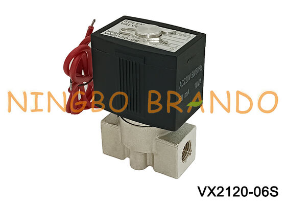 SMC Tip Vx2120 1/4'' 2/2 Yollu Paslanmaz Çelik Solenoid Valf 220V 24V