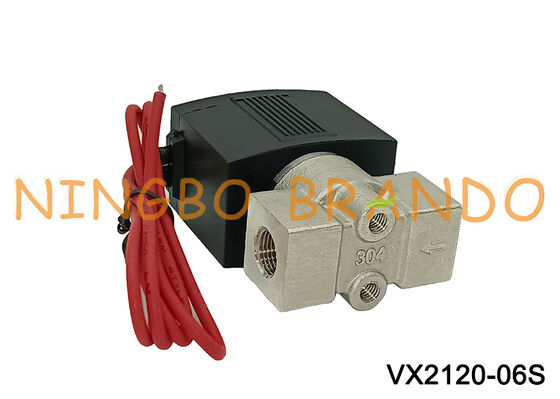 SMC Tip Vx2120 1/4'' 2/2 Yollu Paslanmaz Çelik Solenoid Valf 220V 24V
