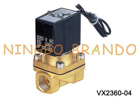 VX2360-04 1/2'' SMC Tipi Pirinç Solenoid Valf Su Havası için 220V 110V 24V