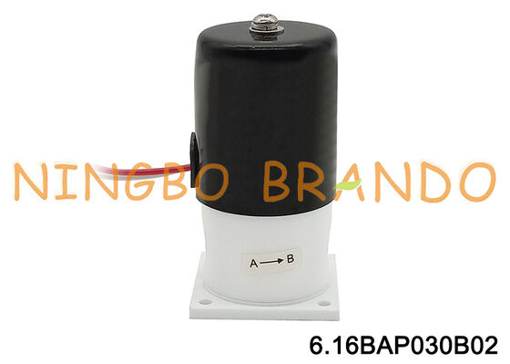 Asit Alkali Korozyon Direnci İzolasyonu için 1/4 '' PTFE Solenoid Valf