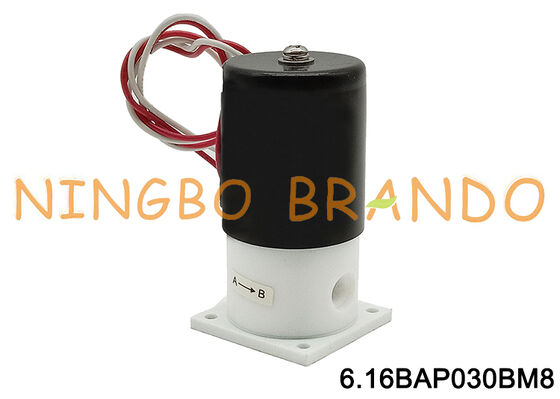 M8 Korozyon Önleyici İzolasyon PTFE Solenoid Valf DC24V AC220V