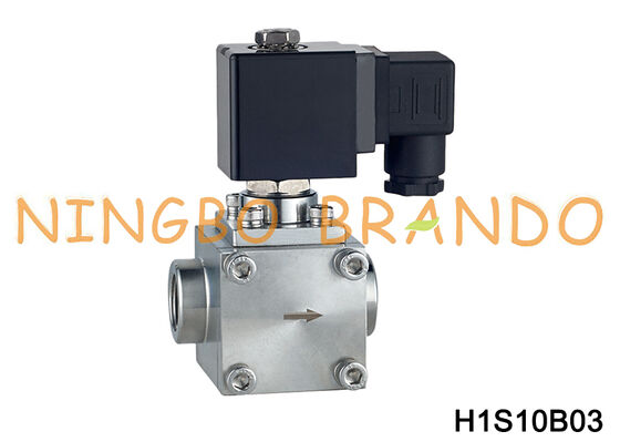 3/8 '' 120 160 bar Yüksek Basınçlı Su Hava Gazı Paslanmaz Çelik 304 Solenoid Valf