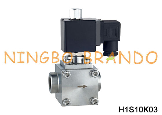 3/8'' Yüksek Basınçlı Su Hava Solenoid Valfı 50 Bar Normalde Açık