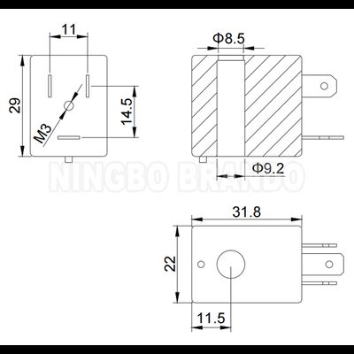 DAIRYMASTER Süt Pompası Solenoid Valf Bobini P206 12VDC 7W 7.5W