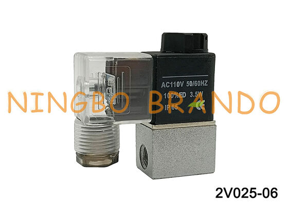 Airtac Tip 2V025-06 1/8'' Akışkan kontrol vanası 2/2 yollu 110VAC AC110V