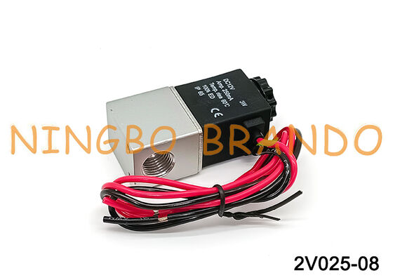 AIRTAC Tip 2V025-08 2 Yollu Solenoid Valf 1/4'' Uçan Uçlar