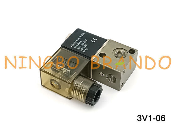 3V1 Serisi Solenoid Valf 3/2 Yollu Airtac Tip 3V1-06 Solenoid Hava Valfi