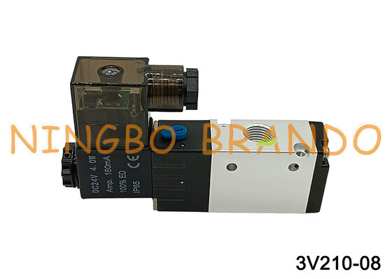 Airtac Tip 3V210-08-NC 3V210-08-NO Solenoid valf 3/2 yollu 3V200 Serisi