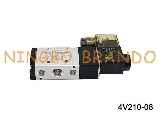 Airtac Tip 4V210-08 Solenoid Hava Valfi 5/2 yollu 4V200 Serisi