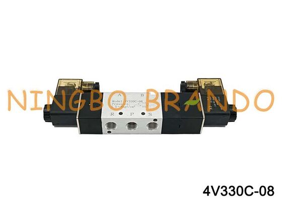 AIRTAC Tipi Solenoid Valf Hava Valfi 4V330C-08 DC 12V 24V AC 110V 220V