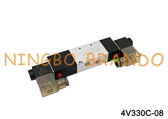 AIRTAC Tipi Solenoid Valf Hava Valfi 4V330C-08 DC 12V 24V AC 110V 220V
