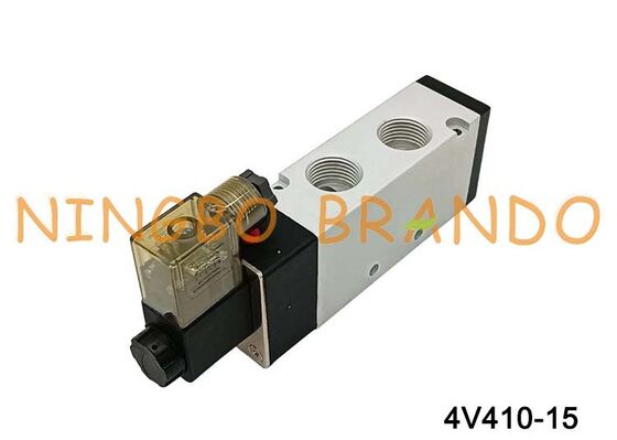 AIRTAC Tip 1/2 ''Solenoid Hava Valfi 4V410-15 12V 24V 110V 220V Tek Bobin 2 Pozisyon 5 Yollu