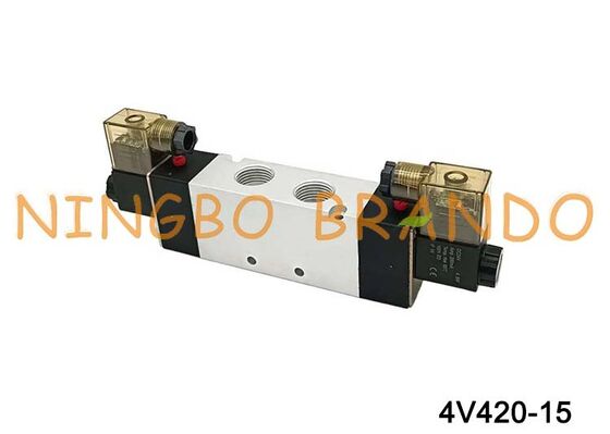 AIRTAC Tipi Solenoid Valf Hava Valfi 4V420-15 DC 12V 24V AC 110V 220V