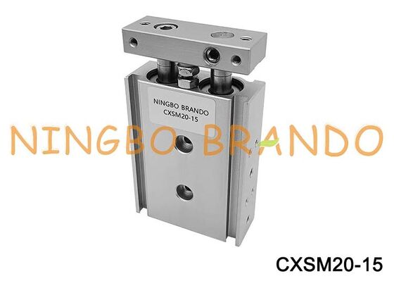 SMC Tipi CXSM20-15 silindir Kılavuz Çift Çubuklu Pnömatik Hava Silindiri 20mm Çap 15mm İnme