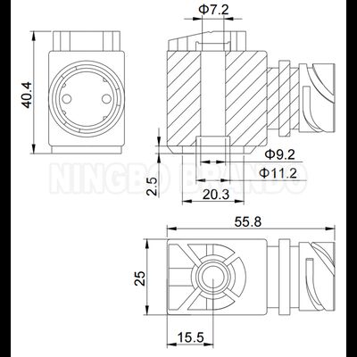 24V DC Solenoid Bobin Kamyon Hava Frenleri için Solenoid Valf A5410560304
