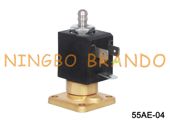 Flanşlı 3 Yollu Kahve Makinesi Pirinç Espresso Kahve Makinesi Pirinç Solenoid Valf
