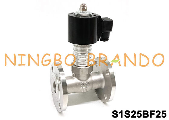 DN25 Flange High Temperature Steam Stainless Steel Solenoid Valve