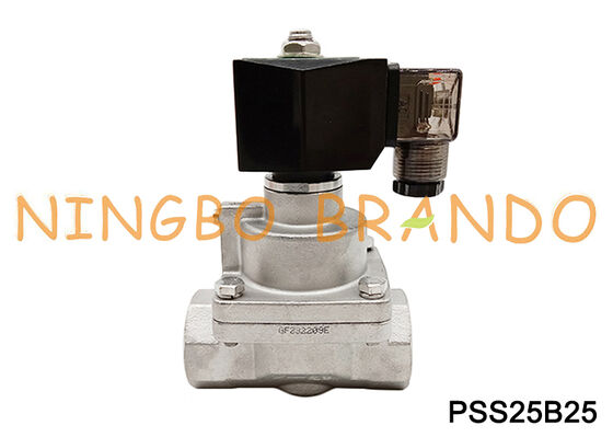 1'' İnç Yüksek Basınçlı Elektrikli Solenoid Buhar Paslanmaz Çelik Vana NC
