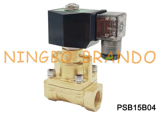 Buhar Yüksek Sıcaklık Pirinç Solenoid Valf Normalde Kapalı 1/2''