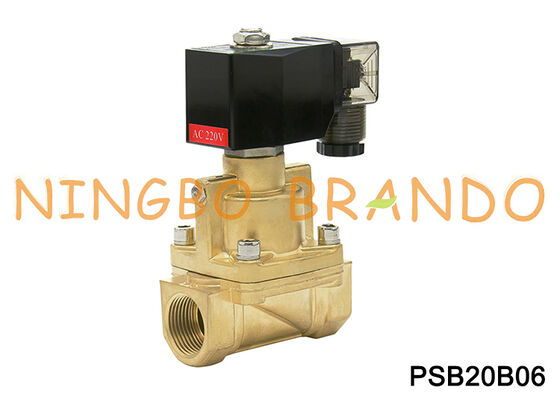 3/4'' İnç Pirinç Yüksek Basınçlı Elektrikli Buhar Solenoid Valfı Normalde Kapalı