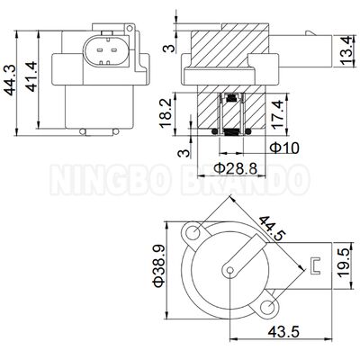 12VDC 4Z01015200 Hava asılı pompa kompresörü için solenoid bobini