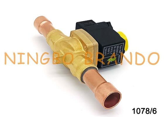Castel Tip 1078/6A6 Soğutma Solenoid Valfı 3/4'' İnç 24V 110V 220V