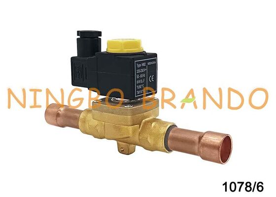 Castel Tip 1078/6A6 Soğutma Solenoid Valfı 3/4'' İnç 24V 110V 220V