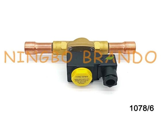 Castel Tip 1078/6A6 Soğutma Solenoid Valfı 3/4'' İnç 24V 110V 220V