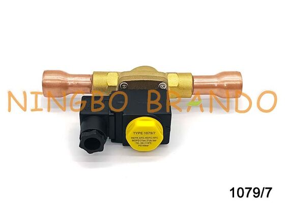 Soğutma Solenoid Valfı Castel Tip 1079/7 Lehim 7/8'' İnç