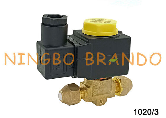 1020/3 Soğutma Solenoid valfi Castel Tipi NC Flared Connection 3/8"