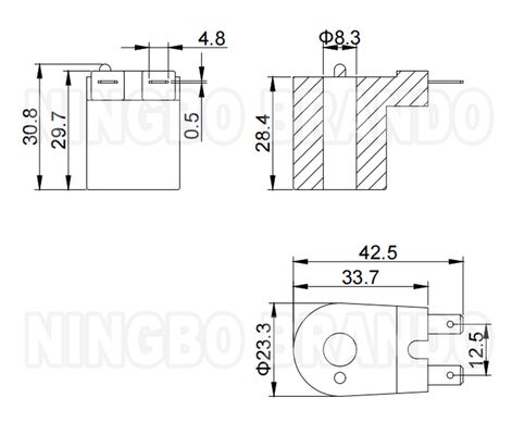 521073 Şehir dışı su ısıtıcısı vanbolu için gaz solenoid seti 12 Volt