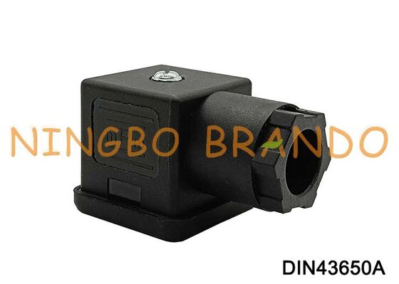 DIN43650A Solenoid Bobin Konektörü 18mm 3 PIN DIN 43650 Tip A