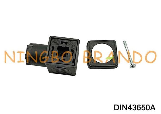 DIN43650A Solenoid Bobin Konektörü 18mm 3 PIN DIN 43650 Tip A