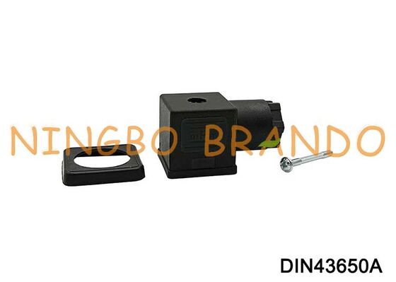 DIN43650A Solenoid Bobin Konektörü 18mm 3 PIN DIN 43650 Tip A