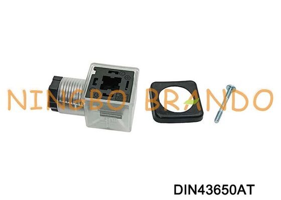 DIN43650A Solenoid Valf Bobini Konektörü 18mm Şeffaf DIN 43650 Tip A