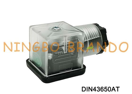 DIN43650A Solenoid Valf Bobini Konektörü 18mm Şeffaf DIN 43650 Tip A