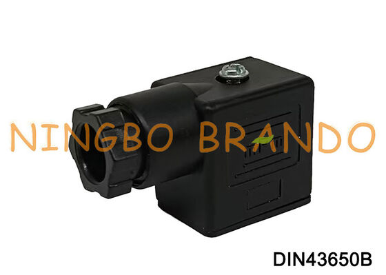 Solenoid Valf Bobini Konnektörü DIN43650 B MPM Siyah DIN 43650 Tip B
